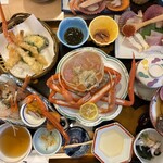 味処・民宿 まつや - 料理写真:ベニズワイガニ定食