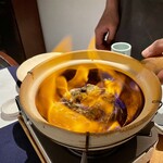 一碗水 - 酔蟹 オレンジリキュール フランベ