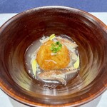 一碗水 - 上海蟹味噌揚げ団子、上海蟹餡