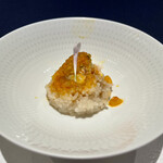 一碗水 - 上海蟹雄白子と黒酢餅米