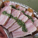 ラ・ルチア - パンチェッタと、柿のマラスキーノ風味