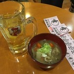 秀吉 大塚店 - ハイボールダブル、もつ煮