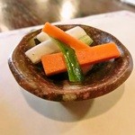 悟空茶荘 - セットの漬物