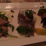 カッチャトーレ - 前菜三種（1,280円）