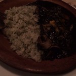 カッチャトーレ - ヤリイカ墨煮バターライス（1,280円）