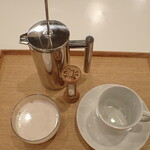 トーコーキッチン - 手づくり あずきミルクプリン　ホットコーヒー