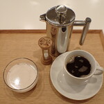 トーコーキッチン - 手づくり あずきミルクプリン　ホットコーヒー