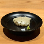 柚木元 - 飯田の新そばを使用した炭焼きそばがき　大鹿村産山塩　安曇野本わさび