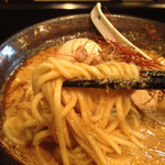 麺座 かたぶつ - この自家製麺が美味かったです♪