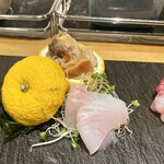 食の蔵 こざわ - カレイ・ツブ貝