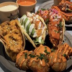 ブルー エントランス キッチン - 