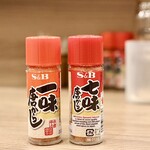 蕎麦うら山 - 味変アイテム