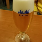 和風グリル たかをや、 - 小ビール(アサヒ)400円。