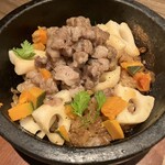 池袋焼肉kintan - 和牛生ハンバーグと季節野菜の石焼ビビンバ