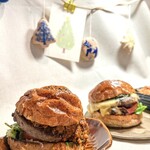 髙橋バーガー - クリスマスバーガーセット2025 数量限定鹿肉ロースト付き