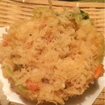 手打蕎麦 ふたば - さくさく！蟹のかき揚げ！