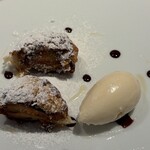 レストラン コバヤシ - デザートはマロンにベルノーのアイスクリーム