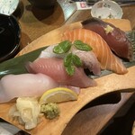 和食居酒屋 旬門 - 旬握り5貫1,320円