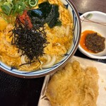 丸亀製麺 - 明太玉子あんかけうどん（並）＆豚天