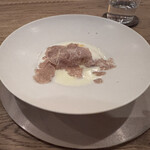 Itsuki - ◆白トリュフ（イタリア）
      卵黄入りのラビオリ
      零熟キタカムイのポタージュ