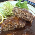 瀬戸白雲 - ハンバーグ断面