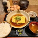 地酒と肴のお店 わだち - 国産牛の肉巻き定食