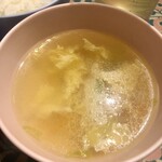 カオマンガイ - 玉子スープ