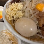 極中華蕎麦 ひろた - 「味玉」クリスマス特典！★極まぜそばセット中（1300円税込）味玉（クリスマス特典0円）★