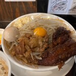 極中華蕎麦 ひろた - ★極まぜそばセット中（1300円税込）味玉（クリスマス特典0円）★