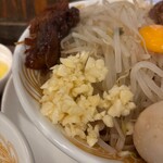 極中華蕎麦 ひろた - ★極まぜそばセット中（1300円税込）味玉（クリスマス特典0円）★