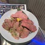 焼肉の瑞園 - 近江牛の盛合わせ