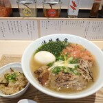 清井商店 - 清井そば、ミニジューシー付