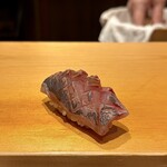 鮨 はしもと - 鯵 岩手より 生姜と浅葱