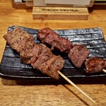 大衆イタリアンかね子 - レバ：99円、ハツ：132円
