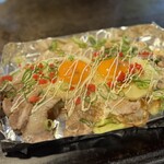大正お好み屋 ままま - 「ニューとん平焼き( 早苗焼き )」880円  \(°∀° )/ ♪