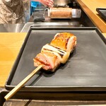 焼鳥 とこしえ - 太ももとふくらはぎを葱で挟んだねぎま ◎