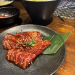 炭火焼ホルモン ぐう 新宿 - 上はらみ1600円