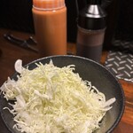 炭火焼ホルモン ぐう - 食べ放題　キャベツ