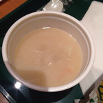 サブウェイ - スープセット ¥280 の豆乳クラムチャウダー