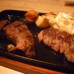 プラチナビーフ - ☆リブロース＆ウチヒラの２種盛り(#^.^#)☆