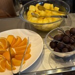 ガーデニア(ホテルマイステイズプレミア成田) - 左　オレンジ　中　パイナップル　右　ライチ