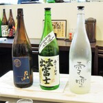 奥出雲 そば処 一福 - 一回目の地酒三種飲み比べ