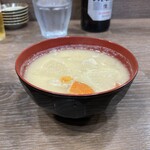 とんかつ檍のカレー屋 いっぺこっぺ 市ヶ谷店 - 白味噌の豚汁‥今まで食べた豚汁で一番美味いです！