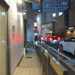 レストラン アレナ - 店前の通り