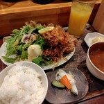 食堂 ヨリミチ - 醤油麹の唐揚げ 1400円
