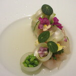 レストラン アレナ - 白ミル貝・ホタテ・ウルイ・クレアブイヨン