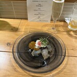 Ciao!oyamadai - 能登産鰆・ストラッチャテッラチーズ・柿