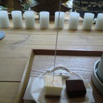 月舟町 - サービスでケーキをだしてくださいました<(_ _)>