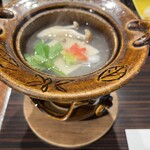 古稀庵 - 朝食の鍋