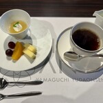 古稀庵 - 朝食のデザートと珈琲